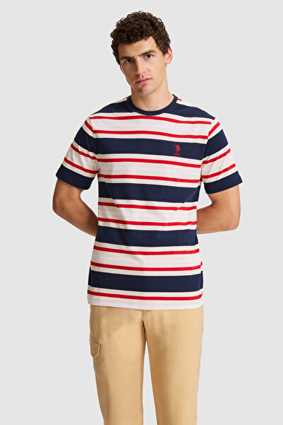 U.S. Polo Assn. تي شيرت رجالي باللون الأزرق الداكن 50326971-VR033