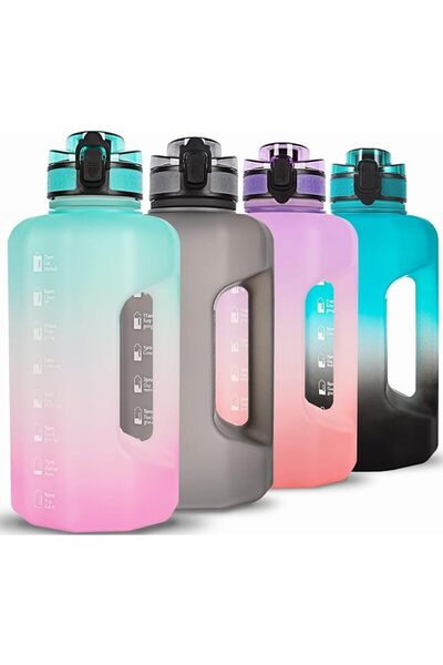 GIFUBOWA Sports Water Bottle 2.2L BPA Free Leak Proof Big Drinking Jug for Ca...