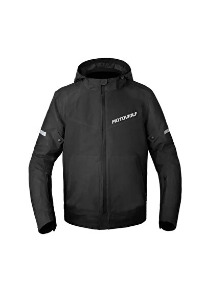 MOTOWOLF Geacă moto impermeabilă și windproof, cu protecții CE la umeri/coate...