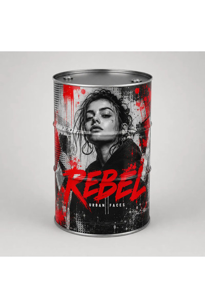Generic Brand Masă tip butoi personalizată CISKO Rebel – Urban Faces