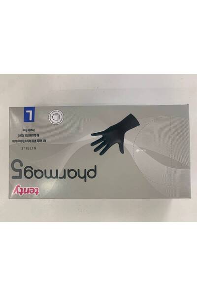 Tenty Pharmag 5 Nitrile Powder-Free Examination Gloves Large Box of 100