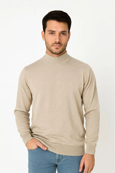 Wear Up Men's Half Turtleneck Knitwear Sweater Soft Textured Cotton Fine Weav...