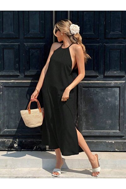 Veraura Lifestyle Women's off-the-shoulder, halter neck, criss-cross back det...