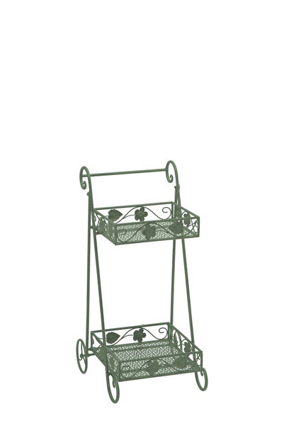 Decorer Raft de podea din fier verde 42 x 38 x 77 cm