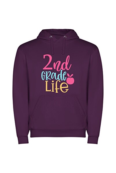 iLovePrints True to Life Art Φούτερ με κουκούλα σε χρώμα Μωβ
