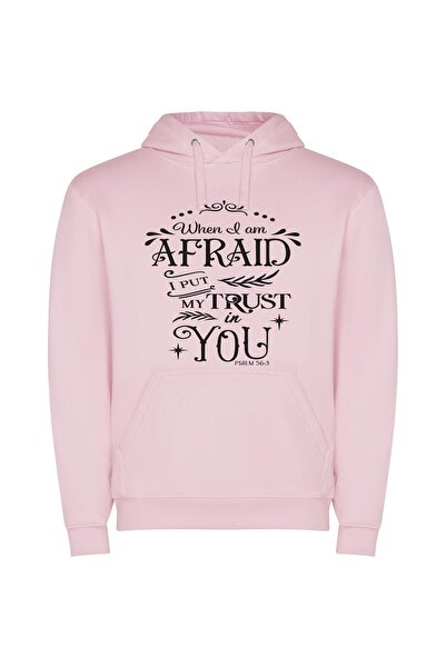 iLovePrints Fearless Trust: Inspired Frames Φούτερ με κουκούλα σε χρώμα Ροζ