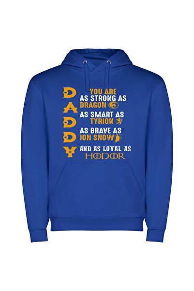 iLovePrints Dragon Daddies: Game of Thrones Tribute Φούτερ με κουκούλα σε χρώ...