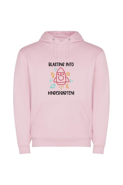 iLovePrints Cosmic Kindergarten Adventure Φούτερ με κουκούλα σε χρώμα Ροζ
