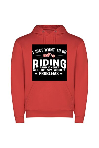iLovePrints Reckless Bliss: Motorcycle Escapades Φούτερ με κουκούλα σε χρώμα ...