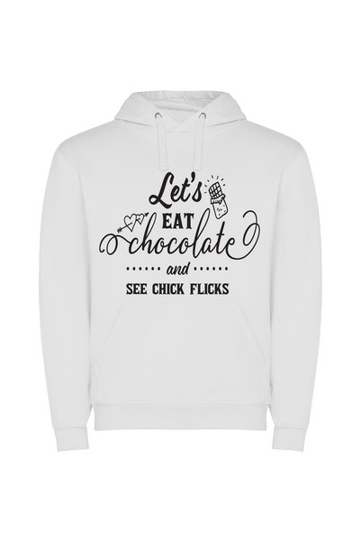 iLovePrints ChocoFlicks: Indulgence and Delight Φούτερ με κουκούλα σε χρώμα Λ...