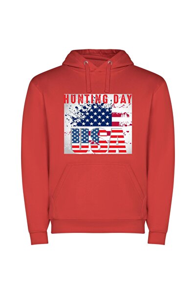 iLovePrints Patriotic Hunt: Trophy Extravaganza Φούτερ με κουκούλα σε χρώμα Κ...