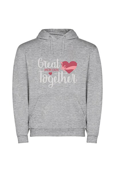 iLovePrints Maternal Love Expressed: Clipart Ensemble Φούτερ με κουκούλα σε χ...