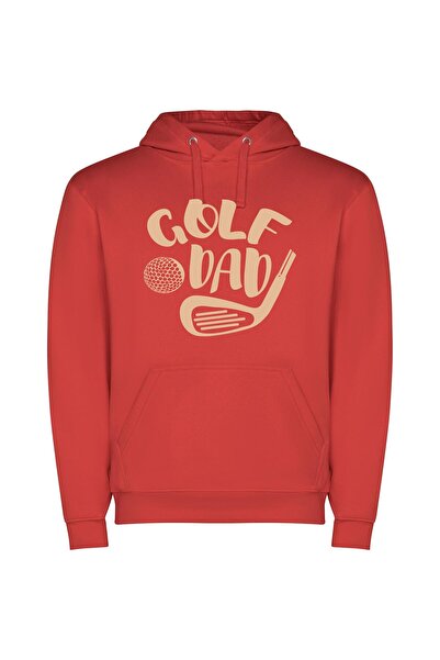 iLovePrints Golf Legacy Collection Φούτερ με κουκούλα σε χρώμα Κόκκινο