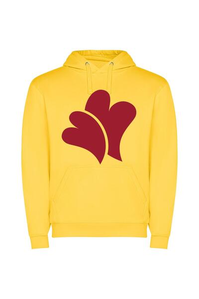 iLovePrints Heartfelt Love: Symbolic Splendor Φούτερ με κουκούλα σε χρώμα Κίτ...