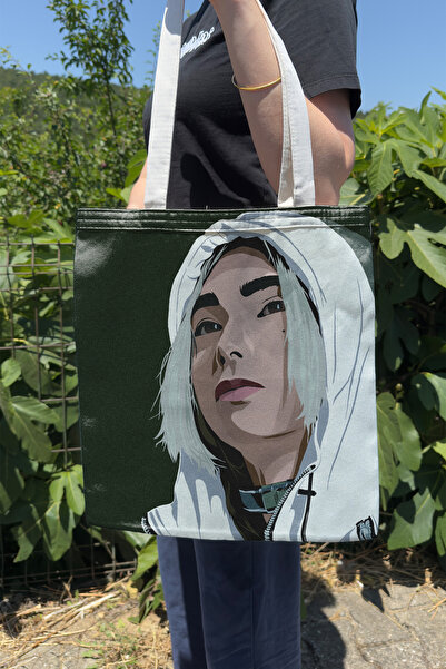 ZipZap Alice in Borderland V3 Geantă de pânză cu imprimare pe două fețe, de v...