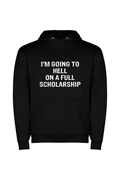 iLovePrints Satan's Scholarship: Hellbound Horrors Φούτερ με κουκούλα σε χρώμ...