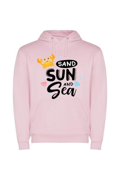 iLovePrints Beach Bliss Φούτερ με κουκούλα σε χρώμα Ροζ