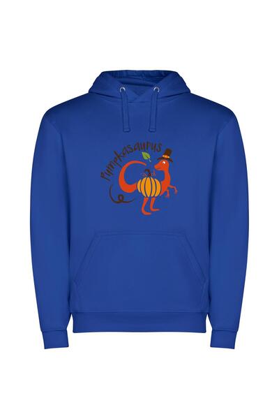 iLovePrints Kangaroo's Fancy Fall Illustration Φούτερ με κουκούλα σε χρώμα Μπλε