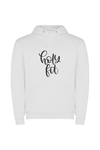 iLovePrints Sacred Ink: Fit Elegance Φούτερ με κουκούλα σε χρώμα Λευκό