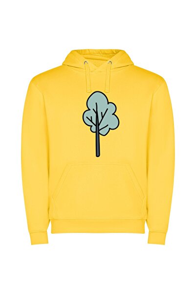 iLovePrints Stately Solitary Arboreal Elegance Φούτερ με κουκούλα σε χρώμα Κί...