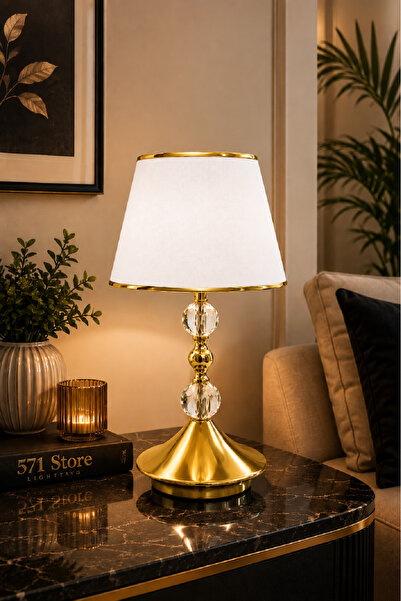 Generic Brand X44 Series Table Lamp Shade Metal Leg Fabric Headboard Pine Acc...