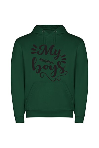 iLovePrints Charming Boy Collection Φούτερ με κουκούλα σε χρώμα Πράσινο
