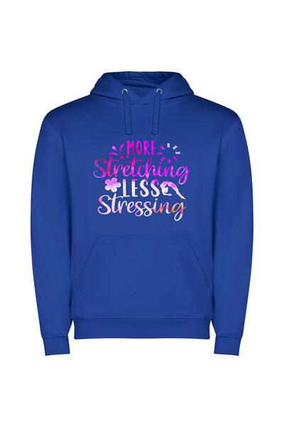 iLovePrints Serenity in Stretching Φούτερ με κουκούλα σε χρώμα Μπλε