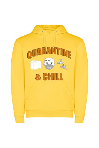 iLovePrints Quarantine Roll: Fancy Illustration Φούτερ με κουκούλα σε χρώμα Κ...