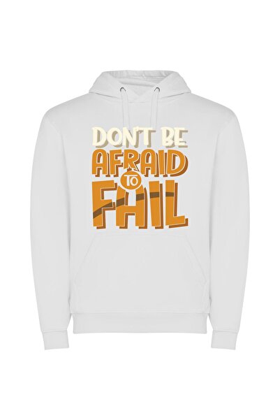 iLovePrints Fearless Adobe Illustrator Prints Φούτερ με κουκούλα σε χρώμα Λευκό