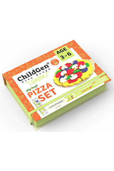 ChildGen Set creativ PIZZA, 100% plastilină și accesorii