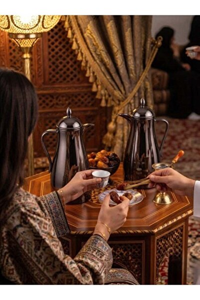 Gazella طقم ترمس حراري مفرغ من الهواء مكون من قطعتين، سعة 1 لتر لكل منهما، بب...