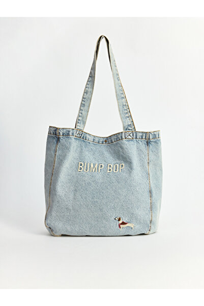 LC Waikiki Rmz Gi̇yi̇m Farkiyla Embroidered Women's Shoulder Bag