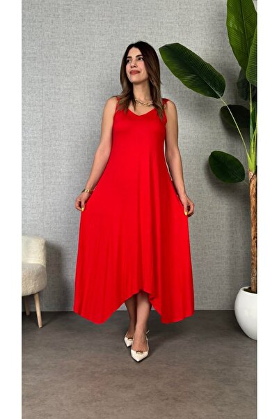 Wear Up Γυναικείο Maxi φόρεμα με λουράκι ώμου με λεπτομέρεια 