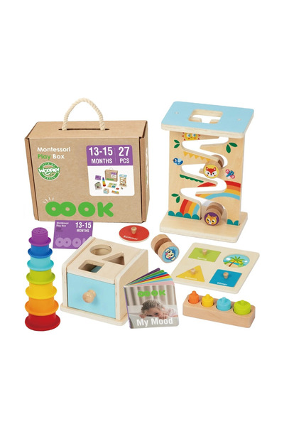 woopie VERDE Cutie 6-în-1 13-15m Educațional Senzorial Montessori FSC