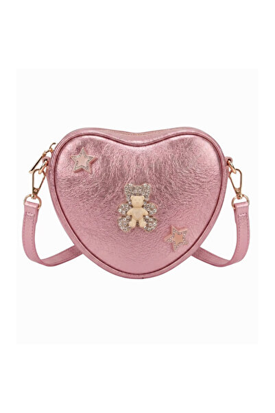 CHOCOGIRL Shiny Heart Leather Lilac Color Girl's Bag