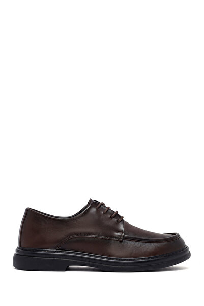 Derimod Men's Brown Lace-Up Leather Casual Shoes Wm790001Dv