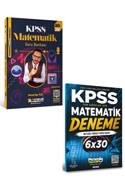 Yediiklim Yayınları Yediiklim 2026 KPSS Matematik Soru Bankası & Peramila Yay...