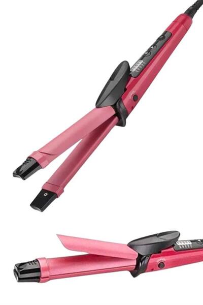 FTA TİCARET Hair Straightener and Tongs Dual Hair Styling Suitable for All Ha...