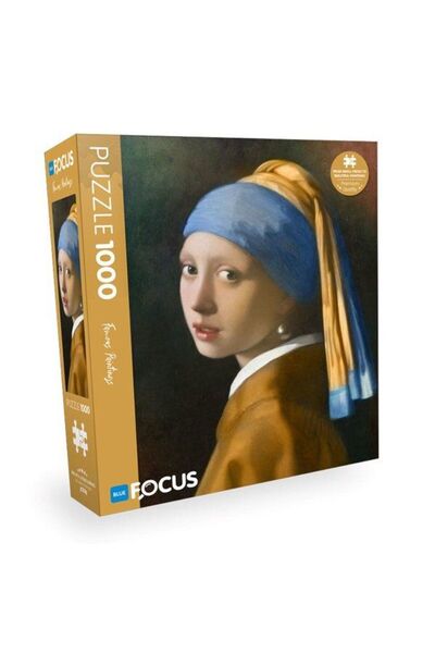 Blue Focus Girl with a Pearl Earring - 1000 Pieces