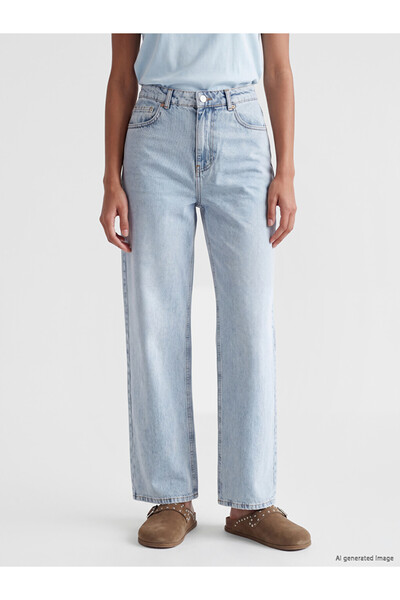 LC Waikiki XSIDE Mavi Wideleg Kadın Jean Pantolon