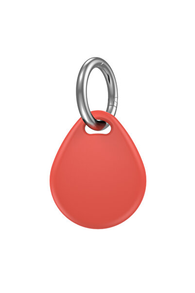 Choice4 Red Waterproof TPU Cover for Air Tag Holder with Keychain Protective ...