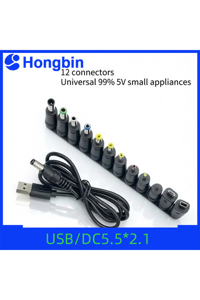 Choice Universal Power Cable USB to DC 5.5 * 2.1mm Jack 5V Charging Cord with...