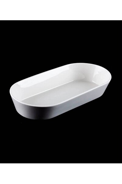 Santara Acar Bianco Perla Pure Porcelain Boat Plate 32 cm
