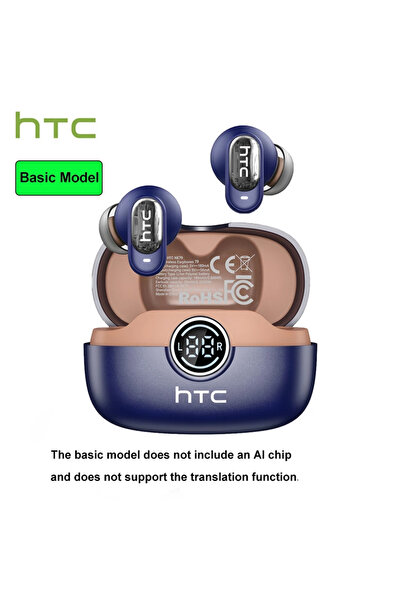 Choice5 Blue orange HTC NE79 Real Time Translation Earphone Bluetooth HiFi Mu...