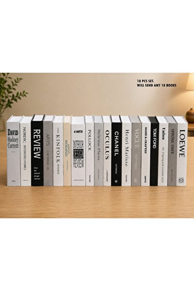 unb DECORATIVE BOOKS FOR HALL & LIVING ROOM SET OF 18 PCS.