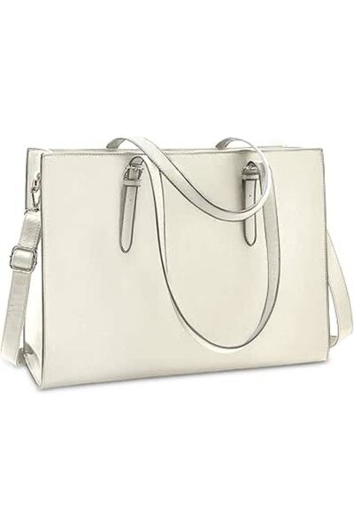 NUBILY Laptop Bag for Women Waterproof Lightweight Leather 15.6 Inch Computer...