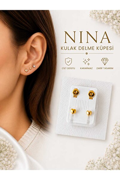 Tuba NİNA KALPLİ KÜPE