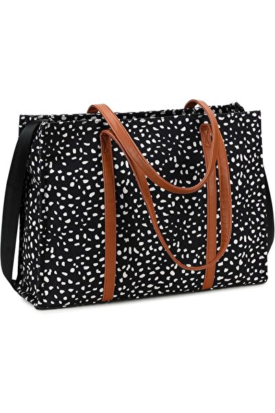 BTOOP Laptop Tote Bag for Women Work 15.6 inch Canvas Shoulder Bags Computer ...