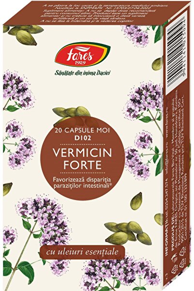 OEM VERMICIN FORTE, capsule moi, 20 buc