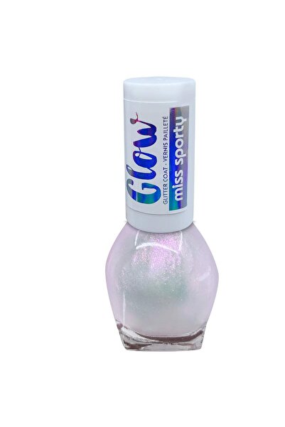 OEM Glow Glitter lac de unghii 010 Icy Blush, 7 ml
